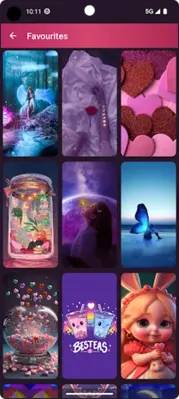 Girly Wallpapers for Girls android App screenshot 1